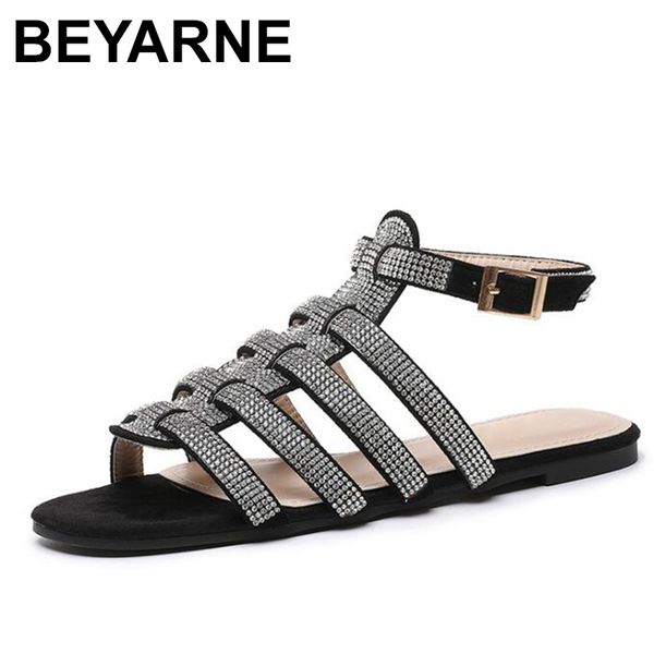 beyarnefemale summer sandals open toe rhinestone ankle strap flat sandals women 2020 gladaitor classic shoes woman, Black
beyarnefemale summer sandals open toe rhinestone ankle strap flat sandals women 2020 gladaitor classic shoes woman, Black