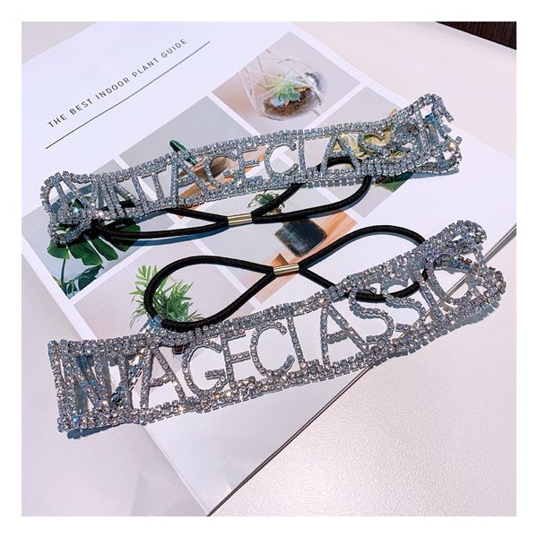 high-quality luxury designer style super shiny hand-made english letters wide elastic diamond hairband very bling headband for chic women, Black;brown
high-quality luxury designer style super shiny hand-made english letters wide elastic diamond hairband very bling headband for chic women, Black;brown