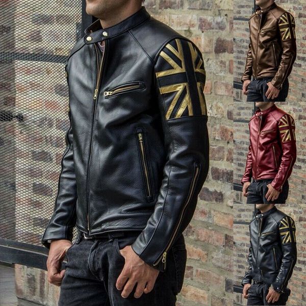 luxury mens pu jacket designer patchwork slim coat fashion mens zipper outerwear, Black;brown
luxury mens pu jacket designer patchwork slim coat fashion mens zipper outerwear, Black;brown