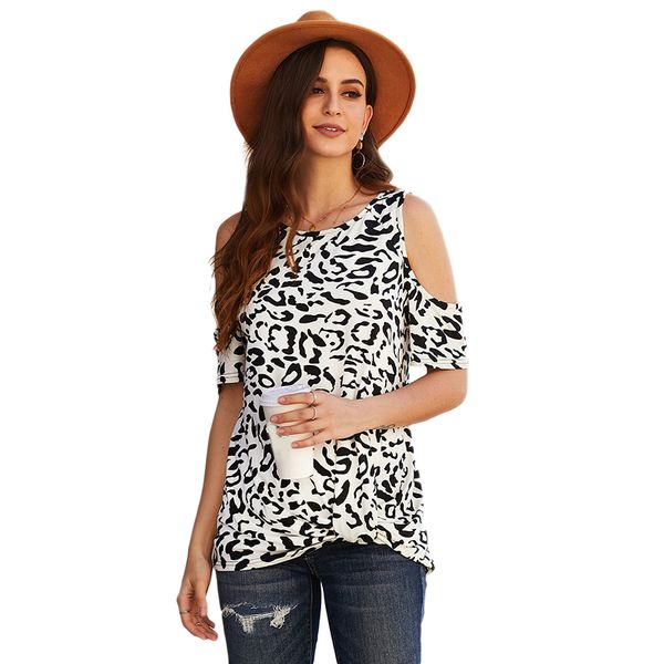 leopard t shirt hollow out tees summer short sleeve women tie loose t-shirt casual female t, White
leopard t shirt hollow out tees summer short sleeve women tie loose t-shirt casual female t, White