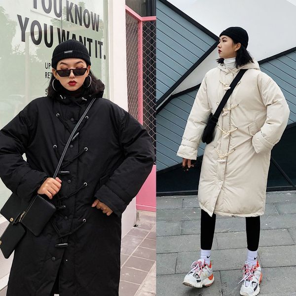 jasmine winter long-style female lightcap stitching buckle button thickening heating mid-long cotton parkas coats, Black
jasmine winter long-style female lightcap stitching buckle button thickening heating mid-long cotton parkas coats, Black