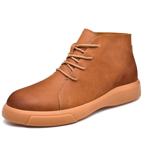 men's high-leather sneakers breathable casual shoes retro non-slip outdoor flats light weight rubber sole lace-up wild, Black
men's high-leather sneakers breathable casual shoes retro non-slip outdoor flats light weight rubber sole lace-up wild, Black