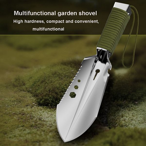 stainless steel garden shovel spade multi tool weeder with sawtooth hex wrench opener digging knife spear garden bonsai
stainless steel garden shovel spade multi tool weeder with sawtooth hex wrench opener digging knife spear garden bonsai