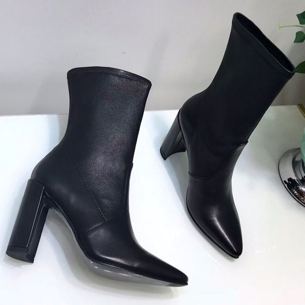 black cool high heels boots spring autumn brand design point toe women leather shoes slip-on female boots 34-42 sizes
black cool high heels boots spring autumn brand design point toe women leather shoes slip-on female boots 34-42 sizes