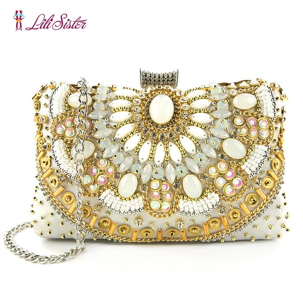 wedding dress bag women clutch purses knuckle rings bohemia evening bag party bride wallet day clutch rhinestone makeup, Red;black
wedding dress bag women clutch purses knuckle rings bohemia evening bag party bride wallet day clutch rhinestone makeup, Red;black