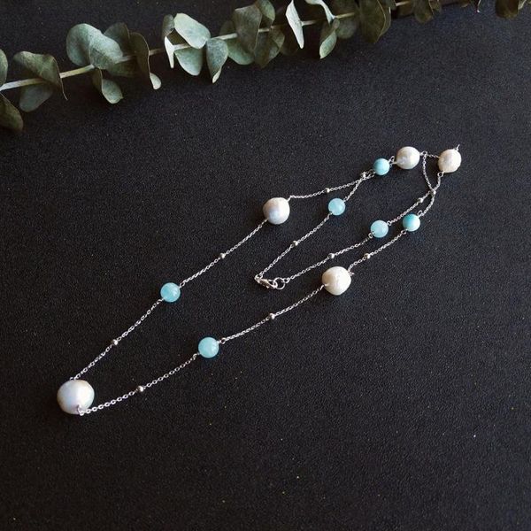 liiji unique blue aquamarines baroque pearl 925 sterling silver long chain link necklace 30inch women gift
liiji unique blue aquamarines baroque pearl 925 sterling silver long chain link necklace 30inch women gift