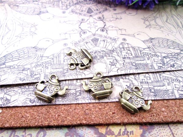 60pcs-- 15*13mm antique tibetan bronze tone teapot charms with little tea cup diy charms pendants, Bronze;silver
60pcs-- 15*13mm antique tibetan bronze tone teapot charms with little tea cup diy charms pendants, Bronze;silver