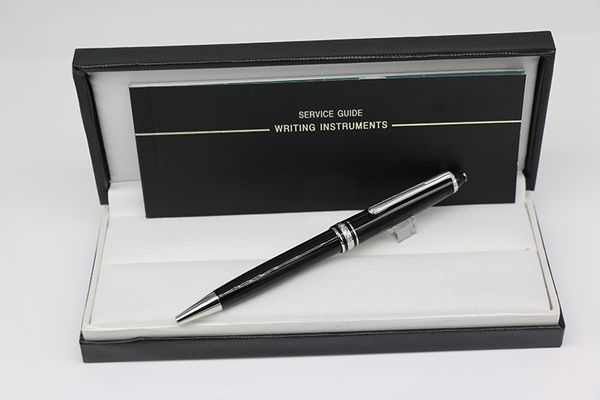 

MB 163 шариковая ручка черный корпус с silve trim Monte Collection ручки канцелярские школьные принадлежности с серийным номером пера