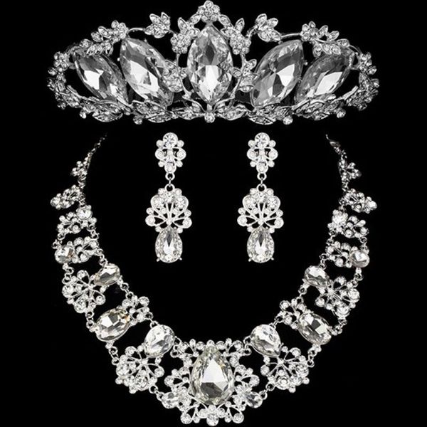 luxury silver crystal bridal jewelry sets bride choker necklace earrings tiaras crown gold red rhinestone wedding jewelry sets, Slivery;golden
luxury silver crystal bridal jewelry sets bride choker necklace earrings tiaras crown gold red rhinestone wedding jewelry sets, Slivery;golden