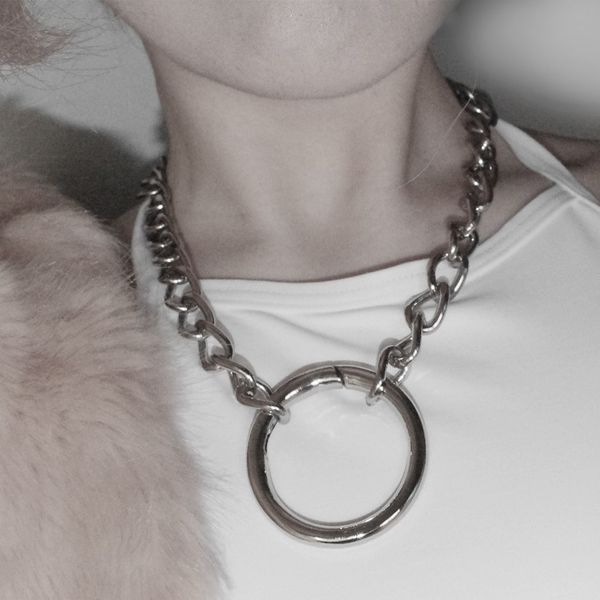 women fashion harajuku handmade gold-color o link chain necklace punk choker collar belt torques club party, Silver
women fashion harajuku handmade gold-color o link chain necklace punk choker collar belt torques club party, Silver