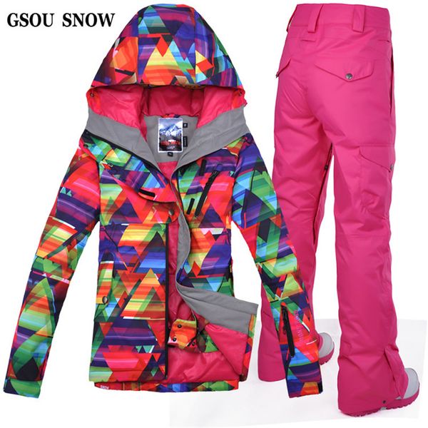 gsou snow skiing or snowboarding suit for women ski jacket + ski pant outdoor breathable waterproof outdoor snow set
gsou snow skiing or snowboarding suit for women ski jacket + ski pant outdoor breathable waterproof outdoor snow set