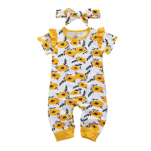 newborn baby girl summer clothes, short sleeve floral jumpsuit ruffle footless jumpsuit + bow headband, White
newborn baby girl summer clothes, short sleeve floral jumpsuit ruffle footless jumpsuit + bow headband, White