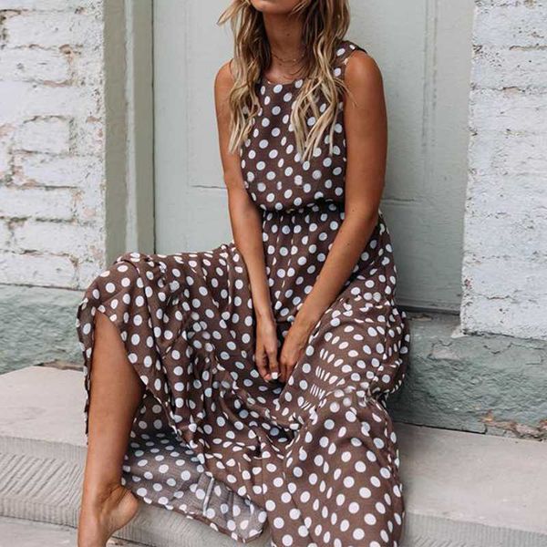 maxi polka dot dress women boho beach party chiffon summer dress elastic waist dot casual elegant long vestidos, Black;gray
maxi polka dot dress women boho beach party chiffon summer dress elastic waist dot casual elegant long vestidos, Black;gray