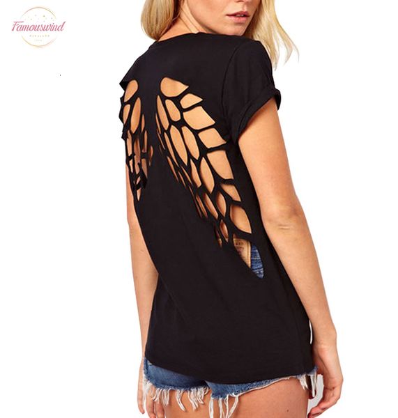 summer women t shirt casual womens punk laser backless angel wings cut out t shirt black white plus size 15
summer women t shirt casual womens punk laser backless angel wings cut out t shirt black white plus size 15