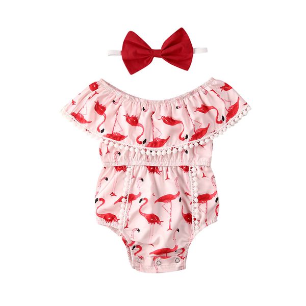 0-24m baby girl clothes flamingo tassel romper off shoulder sleeveless romper jumpsuit bow headband outfits clothes, White
0-24m baby girl clothes flamingo tassel romper off shoulder sleeveless romper jumpsuit bow headband outfits clothes, White