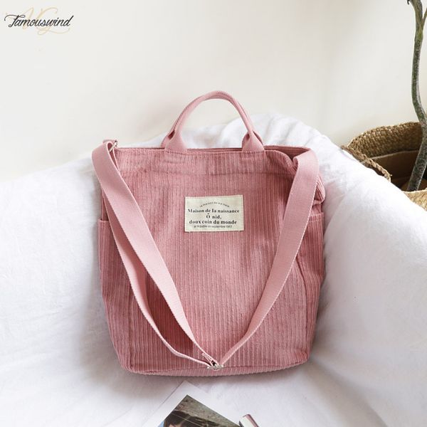 women corduroy shoulder bag large capacity cloth handbag tote female crossbody messenger bags ladies simple canvas zipper purses
women corduroy shoulder bag large capacity cloth handbag tote female crossbody messenger bags ladies simple canvas zipper purses