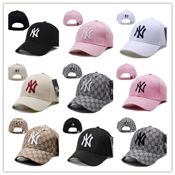 

Wholesale high quality NY Yankees fade Baseball Caps Hat Curved Visor casquette hats 100% cotton gorras Golf bone Snapback Hat