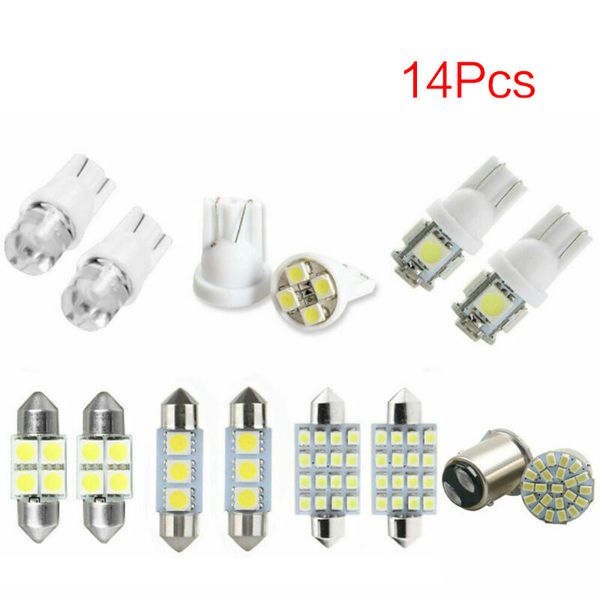 14pcs car led interior light package kit dome license plate signal lamp width reading lamp mixed replacement white bulbs kit
14pcs car led interior light package kit dome license plate signal lamp width reading lamp mixed replacement white bulbs kit