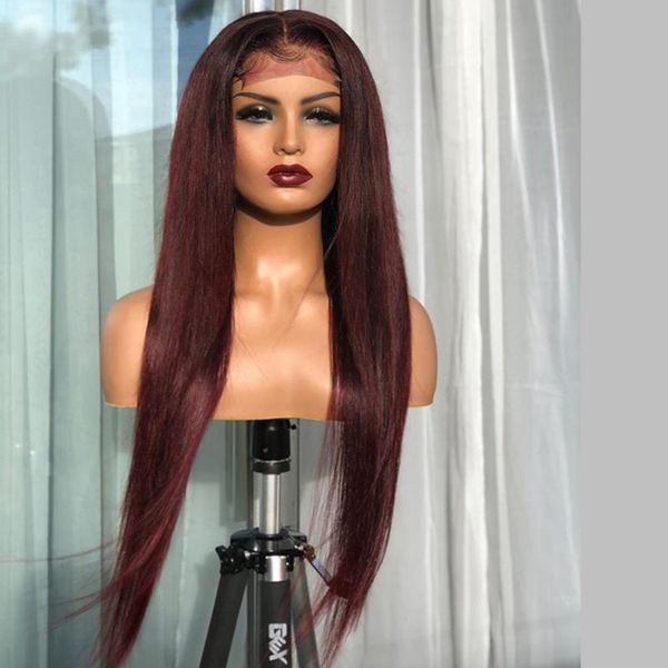 99j straight human hair 4x4 silk wigs for black women lace front burgundy silky straight human hair wigs with baby, Black;brown
99j straight human hair 4x4 silk wigs for black women lace front burgundy silky straight human hair wigs with baby, Black;brown