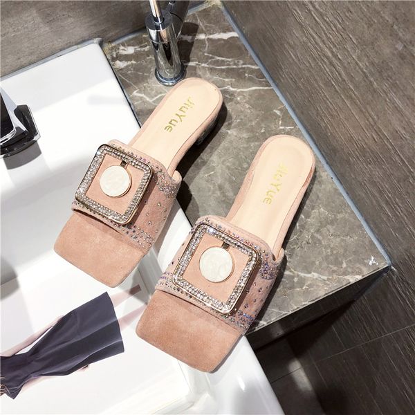 female shoes square toe glitter slides ladies' slippers flock low fashion 2020 jelly summer luxury hoof heels basic fabric, Black
female shoes square toe glitter slides ladies' slippers flock low fashion 2020 jelly summer luxury hoof heels basic fabric, Black