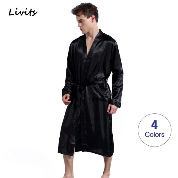 men's pyjamas robe satin silk long kimono bathrobe nightwear sleepwear home wear solid long sleeve casual for male, Black;brown
men's pyjamas robe satin silk long kimono bathrobe nightwear sleepwear home wear solid long sleeve casual for male, Black;brown
