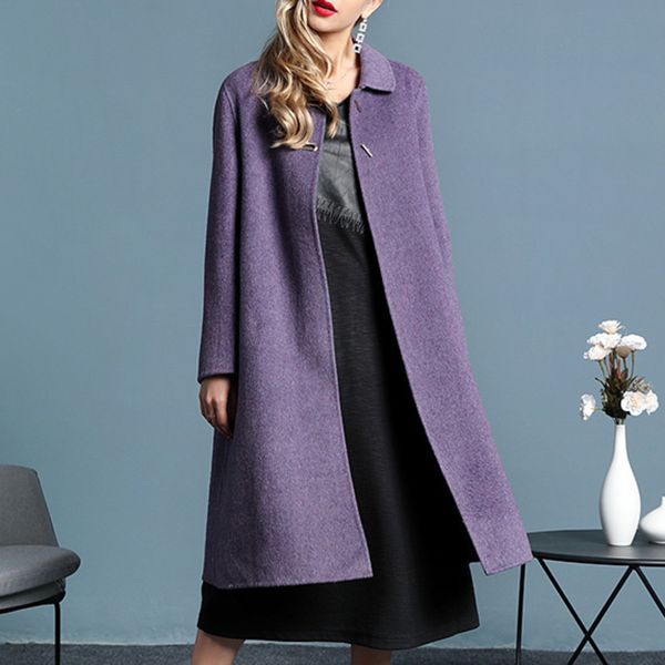 lanmrem solid color lapel long-sleeved wool woolen coat casual fashion loose women 2019 autumn and winter new tc913, Black
lanmrem solid color lapel long-sleeved wool woolen coat casual fashion loose women 2019 autumn and winter new tc913, Black