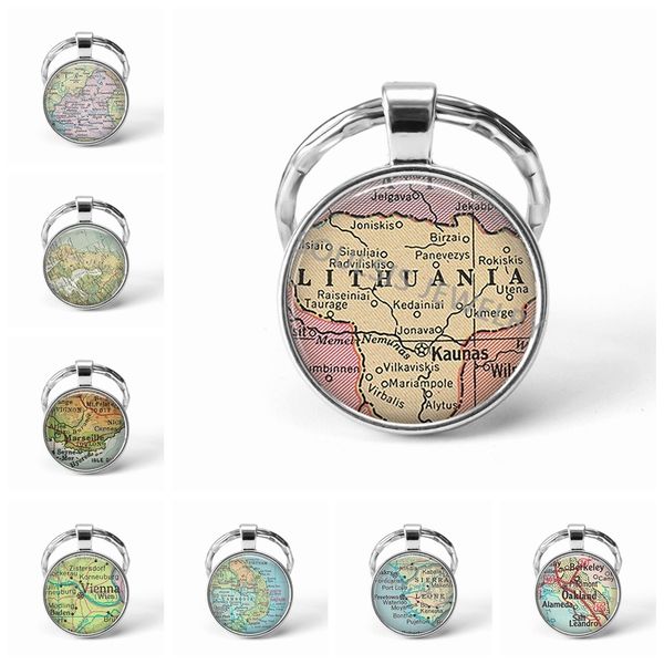 metal key chains handmade vintage lithuania world map earth geography key chain glass dome keychains for men women, Slivery;golden
metal key chains handmade vintage lithuania world map earth geography key chain glass dome keychains for men women, Slivery;golden