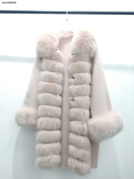luxury women wool coat real fur handmade woolen jacket fur trimming shawl double side cashmere cape, Black
luxury women wool coat real fur handmade woolen jacket fur trimming shawl double side cashmere cape, Black