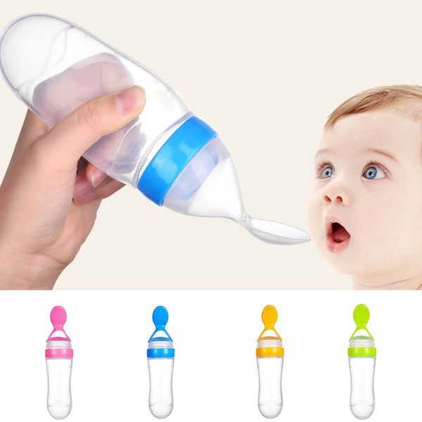 Baby Squeezing Feeding Bottle Silicone Baby Bottle Spoon Infant Food Supplement Feeder Training Rice Spoon Safe Squeezing Feeder
Baby Squeezing Feeding Bottle Silicone Baby Bottle Spoon Infant Food Supplement Feeder Training Rice Spoon Safe Squeezing Feeder