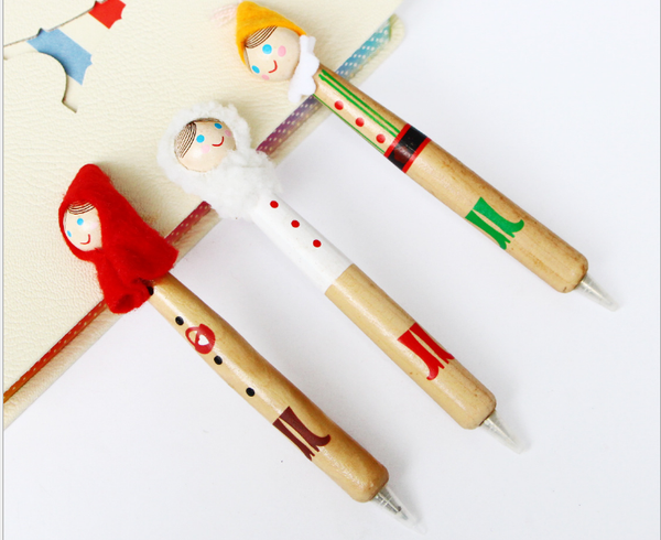 ballpoint pen 100pcs/lot wooden cute cartoon doll ball pen christmas gift office stationery writing supplies bp099, Blue;orange
ballpoint pen 100pcs/lot wooden cute cartoon doll ball pen christmas gift office stationery writing supplies bp099, Blue;orange