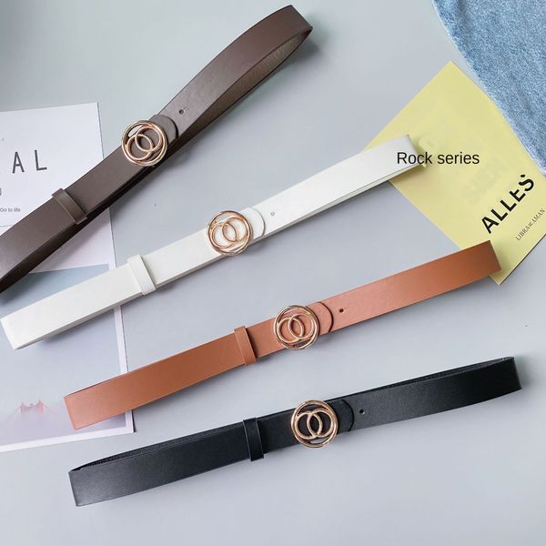 casual all-match wide leisure wide round buckle women's belt women's smooth buckle decorative belt, Black;brown
casual all-match wide leisure wide round buckle women's belt women's smooth buckle decorative belt, Black;brown