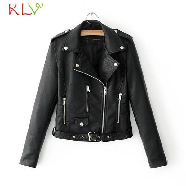 women jacket leather lapel zip biker long sleeve winter long windbreaker plus size 2019 overwear casaco feminino girl coats 19jl, Black;brown
women jacket leather lapel zip biker long sleeve winter long windbreaker plus size 2019 overwear casaco feminino girl coats 19jl, Black;brown
