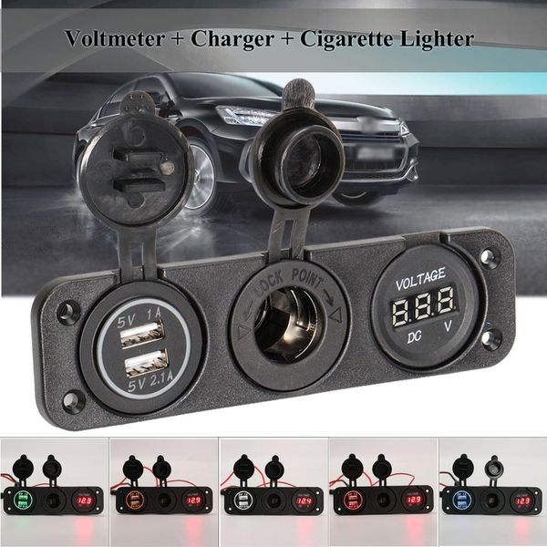 12v car cigarette lighter socket with led 12v dual socket usb adapter charger with car cigarette light voltmeter
12v car cigarette lighter socket with led 12v dual socket usb adapter charger with car cigarette light voltmeter