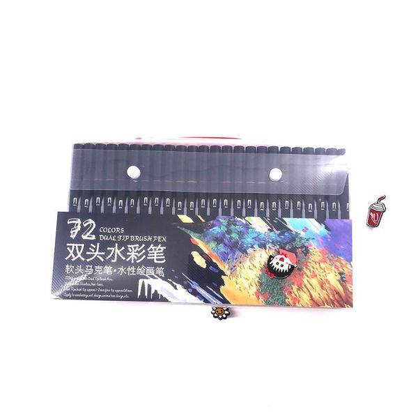 72 colors dual tip brush pens markers watercolor pens for drawing painting coloring calligraphy stationery art markers
72 colors dual tip brush pens markers watercolor pens for drawing painting coloring calligraphy stationery art markers