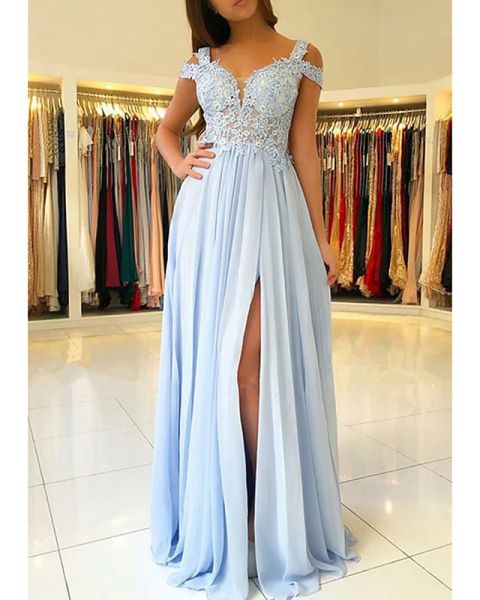 a-line empire blue prom formal evening dress v neck short sleeve floor length chiffon lace with applique split front 2780, Black;red
a-line empire blue prom formal evening dress v neck short sleeve floor length chiffon lace with applique split front 2780, Black;red