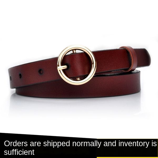 genuine leather ladies thin all-match casual second layer cowhide round buckle trousers leather women belt belt belt, Black;brown
genuine leather ladies thin all-match casual second layer cowhide round buckle trousers leather women belt belt belt, Black;brown
