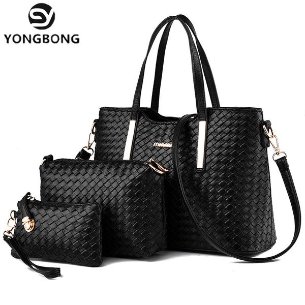 yongbong knitting women shoulder bags fashion pu leather 3pcs composite bag women bag female handbag sets bolsas
yongbong knitting women shoulder bags fashion pu leather 3pcs composite bag women bag female handbag sets bolsas