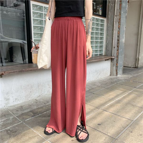 alien kitty fashion all-match elastic waist split straight 2020 loose women new casual chic high waist solid wide leg trousers, Black;white
alien kitty fashion all-match elastic waist split straight 2020 loose women new casual chic high waist solid wide leg trousers, Black;white