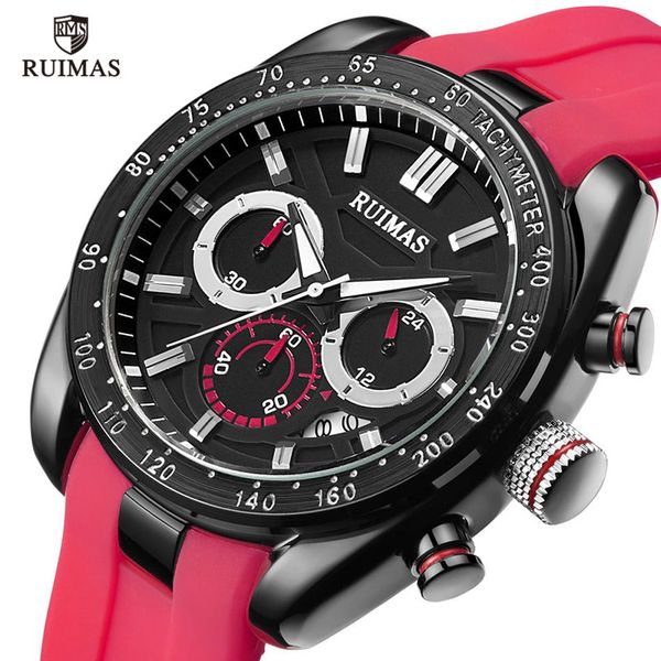 ruimas men quartz watches luxury red silicone watch man brand chronograph waterproof wristwatch male relogios masculino 541, Slivery;brown
ruimas men quartz watches luxury red silicone watch man brand chronograph waterproof wristwatch male relogios masculino 541, Slivery;brown