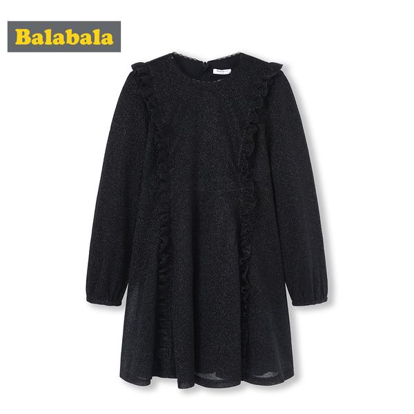 balabala girls ruffled glittery dress long sleeve a-line knee-length dresses teenager girls flare dress wedding party dresses, Red;yellow
balabala girls ruffled glittery dress long sleeve a-line knee-length dresses teenager girls flare dress wedding party dresses, Red;yellow