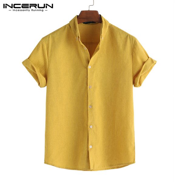 incerun полосатая с коротким рукавом мужские рубашки лето отворотом шеи 2020 отдых сыпучие дышащий мода камиза masculina марка рубашки мужчи, White;black
incerun полосатая с коротким рукавом мужские рубашки лето отворотом шеи 2020 отдых сыпучие дышащий мода камиза masculina марка рубашки мужчи, White;black