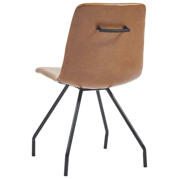 dining chairs 2 pieces cognac synthetic leather patio benches 
dining chairs 2 pieces cognac synthetic leather patio benches