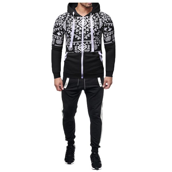 men's autumn print print sweatshirt hooded pants sets sports suit tracksuit#g5, White;black
men's autumn print print sweatshirt hooded pants sets sports suit tracksuit#g5, White;black