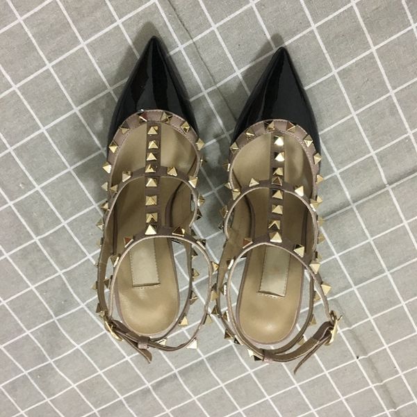 Fashion Luxury Designer Women Shoes Rivets Girls Sexy Pointed Shoes Wedding Shoes Double Straps Sandals 9.5cm High Heels Size35-41
Fashion Luxury Designer Women Shoes Rivets Girls Sexy Pointed Shoes Wedding Shoes Double Straps Sandals 9.5cm High Heels Size35-41