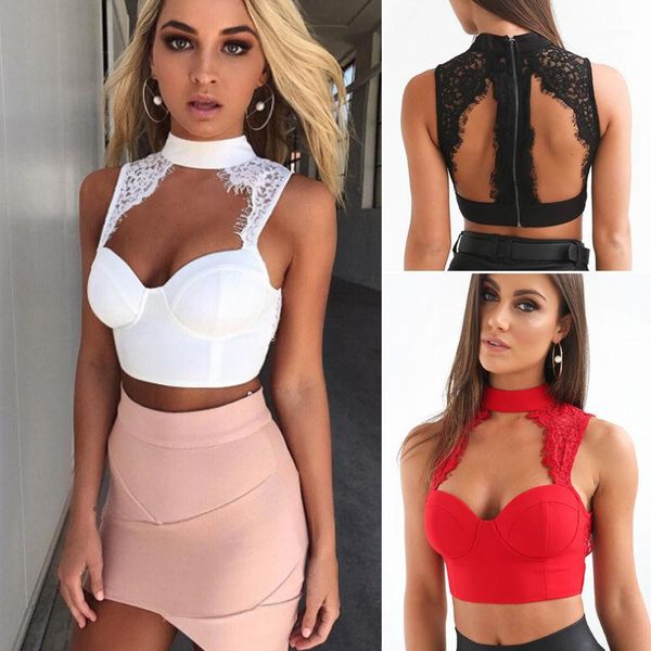 женщины sexy lady кружева рукавов crop топы блузки рубашки бюстье bralette tank tops черный белый 2 цвета solid без бретелек crop top1, White
женщины sexy lady кружева рукавов crop топы блузки рубашки бюстье bralette tank tops черный белый 2 цвета solid без бретелек crop top1, White