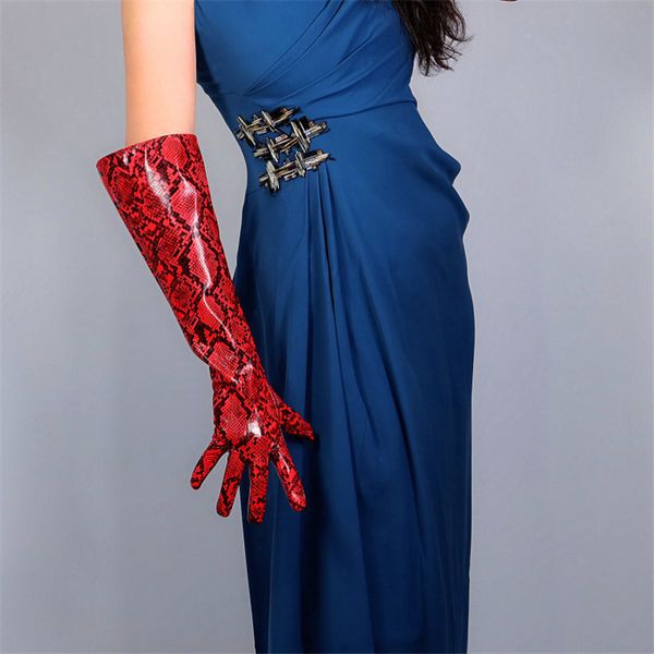 2020 new snakeskin long gloves 50cm patent leather bright leather animal print python red wide cuff female gloves wpu175, Blue;gray
2020 new snakeskin long gloves 50cm patent leather bright leather animal print python red wide cuff female gloves wpu175, Blue;gray