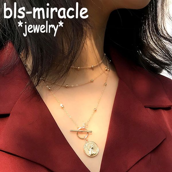 vintage multi layered carved coin choker necklaces gold color circle stick statement pendant necklace women jewelry, Silver
vintage multi layered carved coin choker necklaces gold color circle stick statement pendant necklace women jewelry, Silver