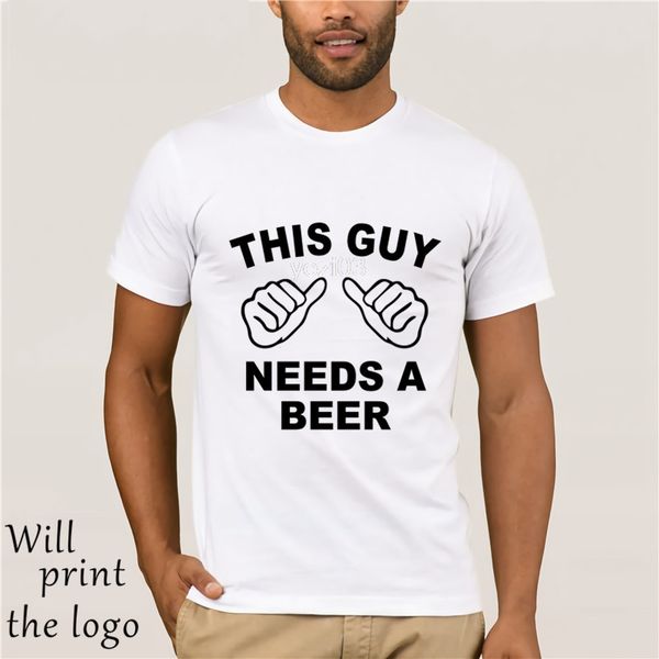 funny t-shirts this guy needs a beer printed short sleeve t-shirts 2017 summer ringer tee shirt men's 100% cotton tees, White;black
funny t-shirts this guy needs a beer printed short sleeve t-shirts 2017 summer ringer tee shirt men's 100% cotton tees, White;black