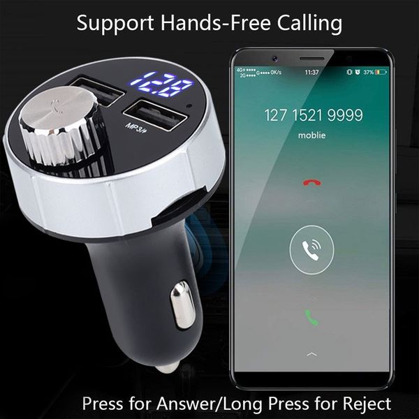 vehemo 12v-24v fm transmitter stereo dual usb car charger for mp3 player tf card handsfor bluetooth music receiver
vehemo 12v-24v fm transmitter stereo dual usb car charger for mp3 player tf card handsfor bluetooth music receiver