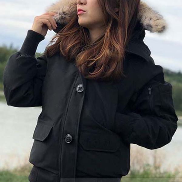 fashion winter women bomber parka designer down parkas hooded brand jackets classic female outdoor warm coats online, Black 
fashion winter women bomber parka designer down parkas hooded brand jackets classic female outdoor warm coats online, Black